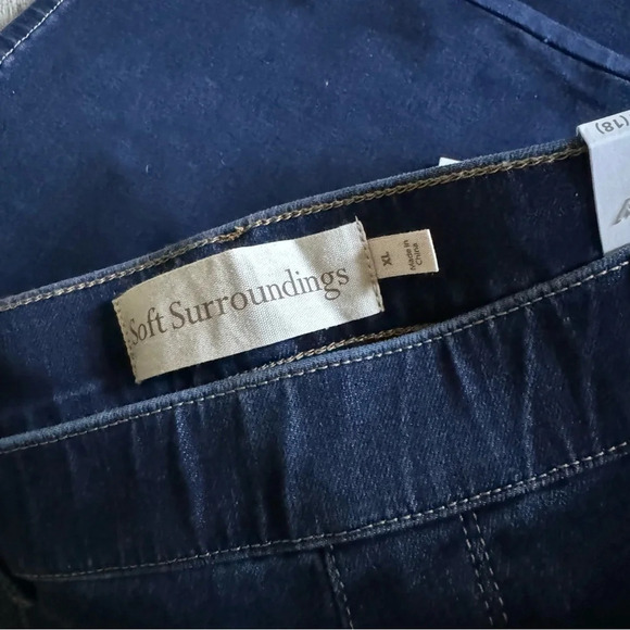 Ultimate Denim Pull On Bootcut Soft Surroundings Tidal Blue Wash XL 18 NEW - Picture 13 of 16